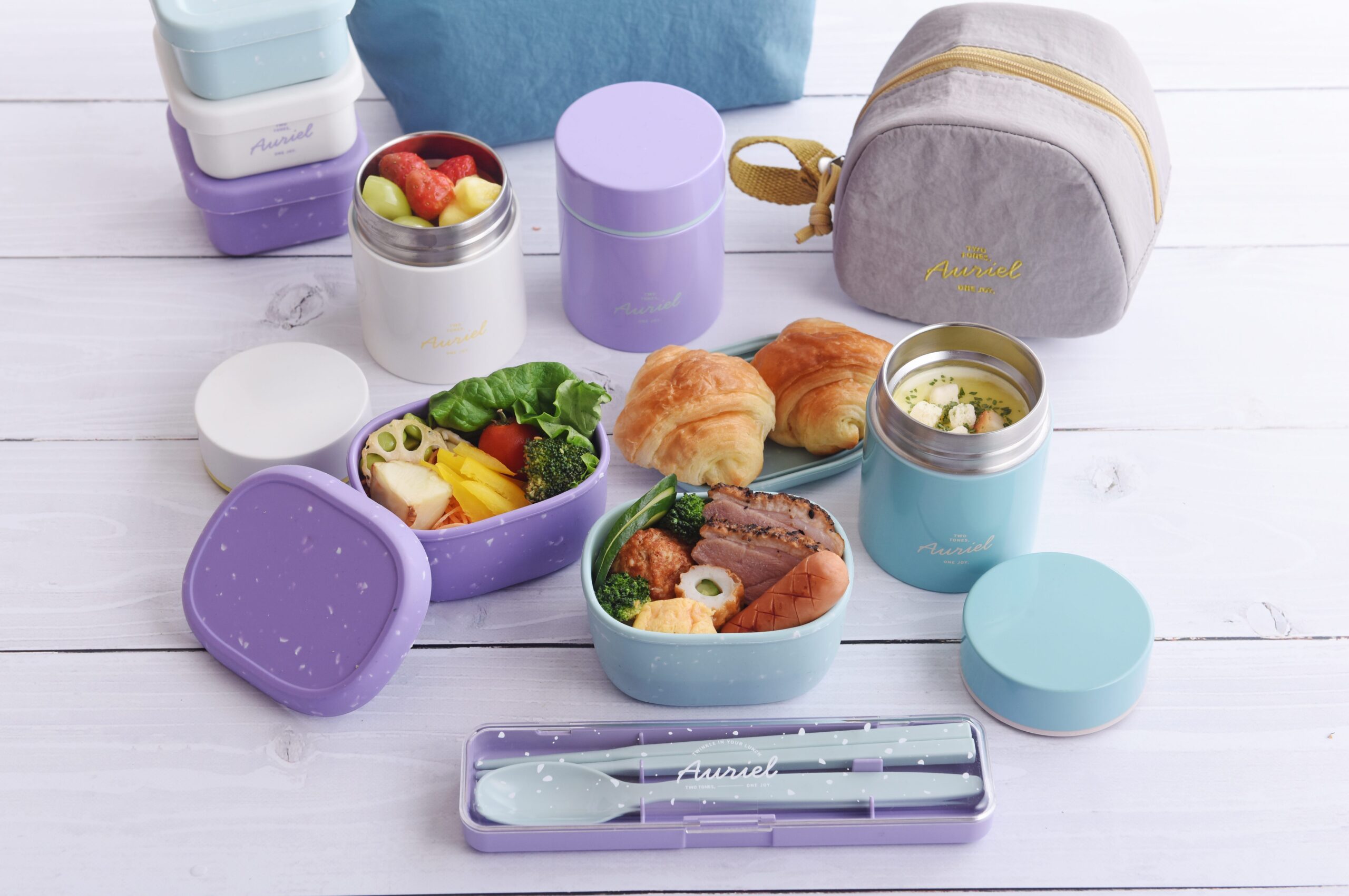 オーリエル シリコンフードコンテナ3Pセ...